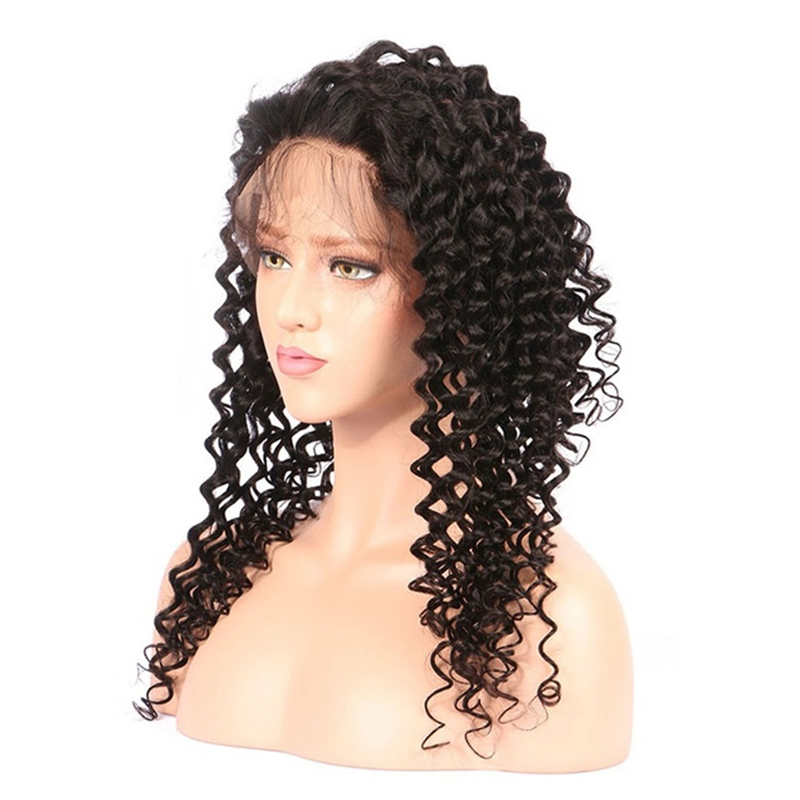 360 Lace Frontal Band Curly Wave Brazilian Hair